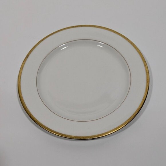 Syracuse China O.P.Co Gold Rimmed Ceramic Lunch Plate Vintage - Picture 1 of 8